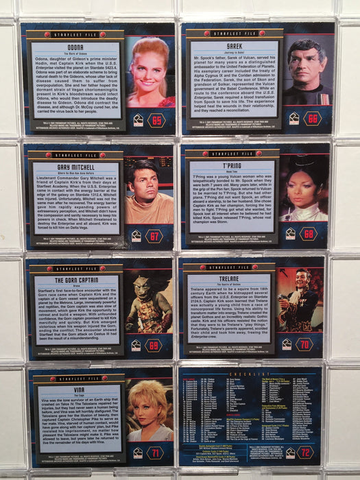 Star Trek 35th Anniversary HoloFEX Trading Base Card Set 72 Cards 2001   - TvMovieCards.com