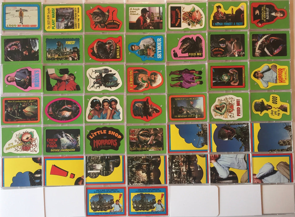 Little Shop of Horrors Vintage Sticker Base Card Set  44 Stickers   - TvMovieCards.com