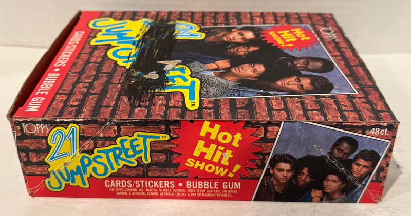 1987 21 Jump Street FULL 48 Wax Pack Trading Card Box Topps Johnny Depp - TvMovieCards.com
