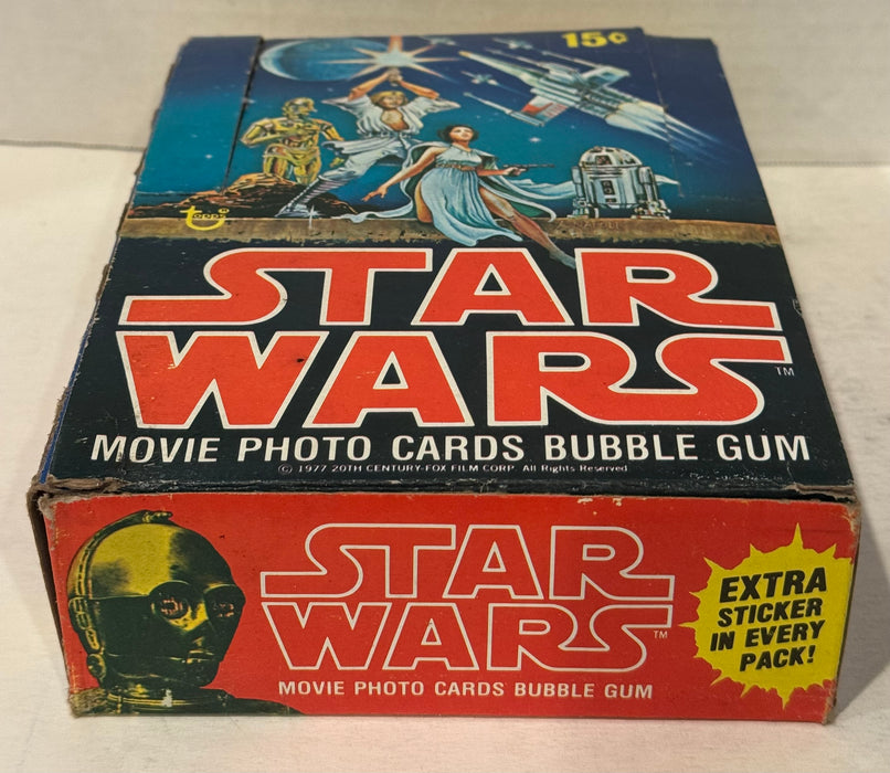 1977 Star Wars Series 1 Bubble Gum Vintage Empty Trading Card Wax Box - TvMovieCards.com