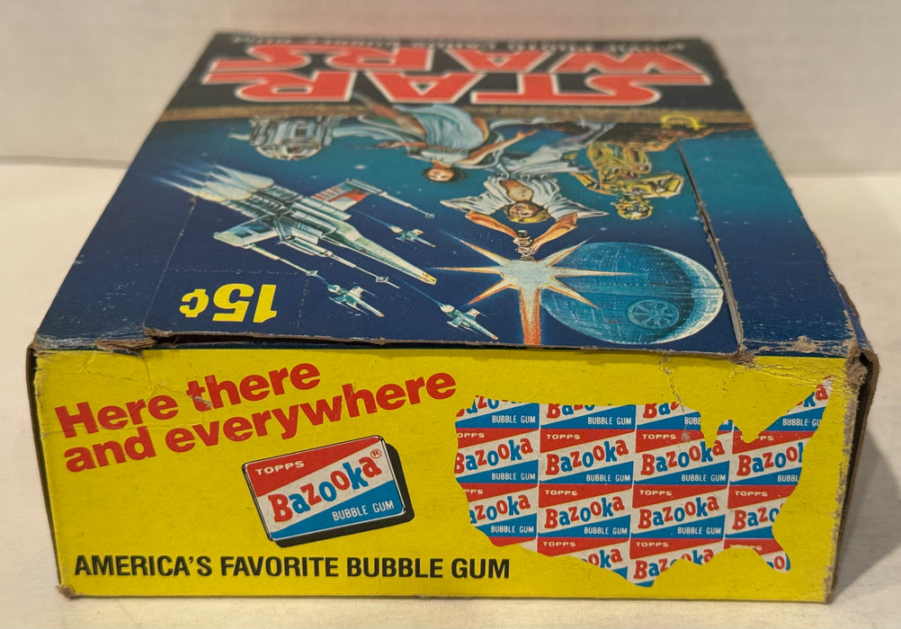 1977 Star Wars Series 1 Bubble Gum Vintage Empty Trading Card Wax Box - TvMovieCards.com