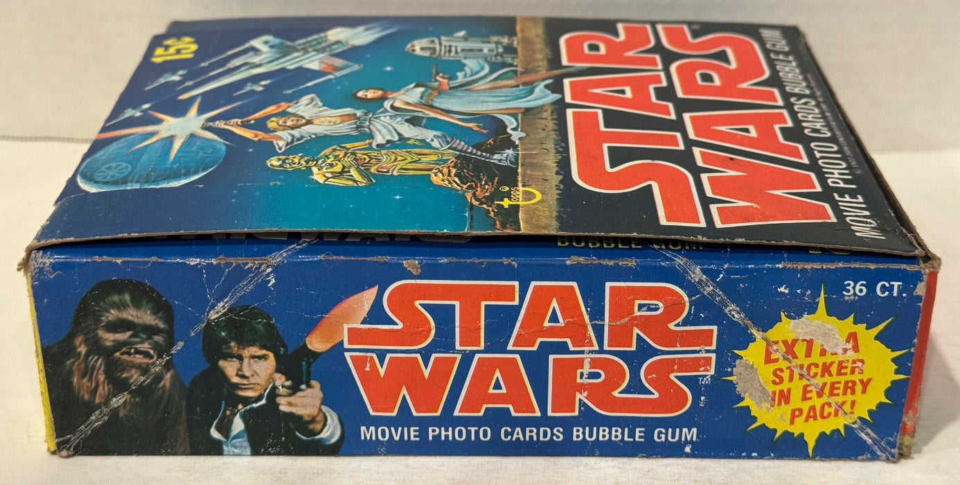 1977 Star Wars Series 1 Bubble Gum Vintage Empty Trading Card Wax Box - TvMovieCards.com