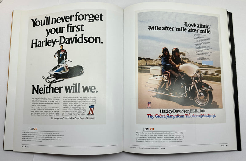 2003 - 100 Years of Harley-Davidson Advertising Motorcycle Book by Jack Supple   - TvMovieCards.com