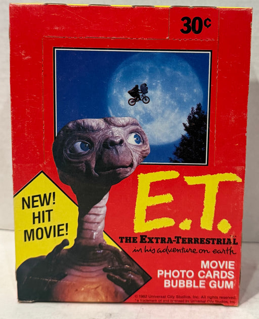1982 Topps ET E.T. The Extra-Terrestrial Vintage FULL 36 Pack Trading Card Box - TvMovieCards.com