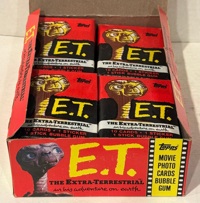 1982 Topps ET E.T. The Extra-Terrestrial Vintage FULL 36 Pack Trading Card Box - TvMovieCards.com