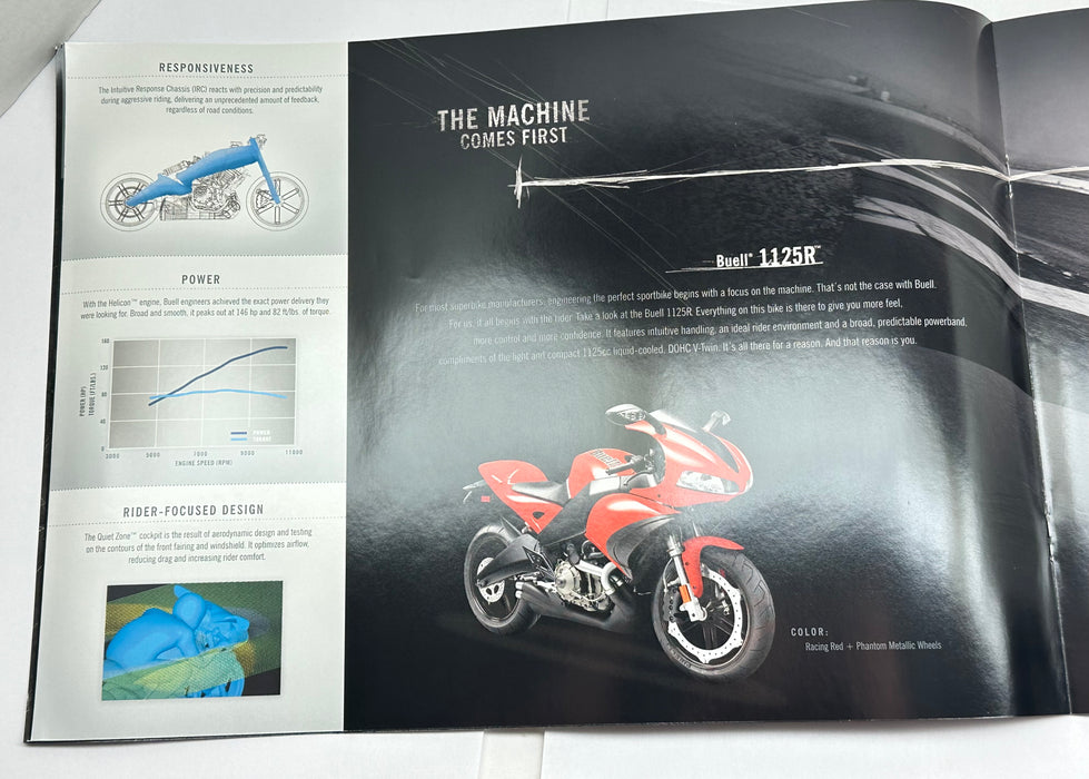 2009 Buell Motorcycle Dealer Sales Literature Brochure Firebolt XB12R XB12BT   - TvMovieCards.com