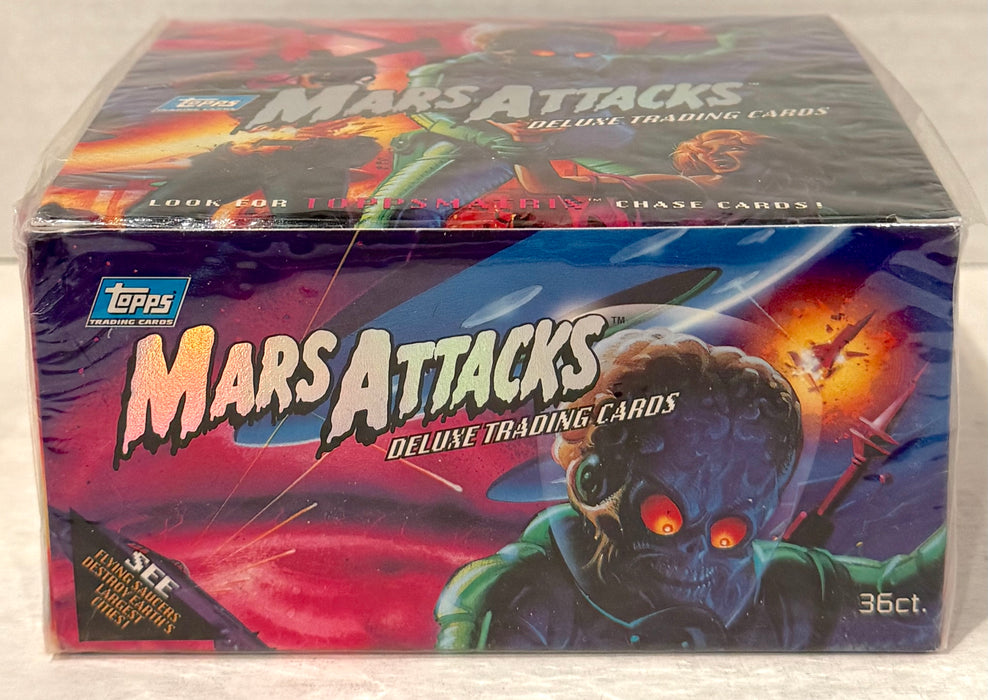 1994 Mars Attacks Deluxe Vintage Trading Card Box 36 Packs Topps Factory Sealed - TvMovieCards.com
