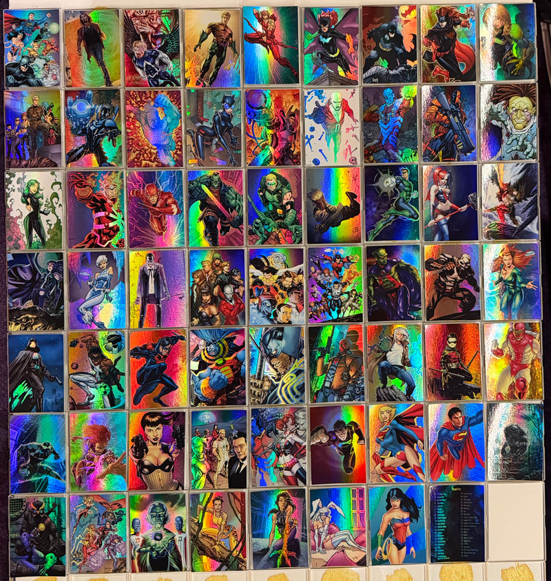 2012 DC Comics The New 52 Foil Parallel Base Trading Card Set 62 Cards Cryptozoic