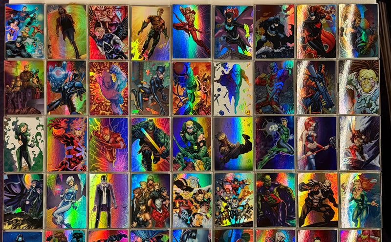 2012 DC Comics The New 52 Foil Parallel Base Trading Card Set 62 Cards Cryptozoic