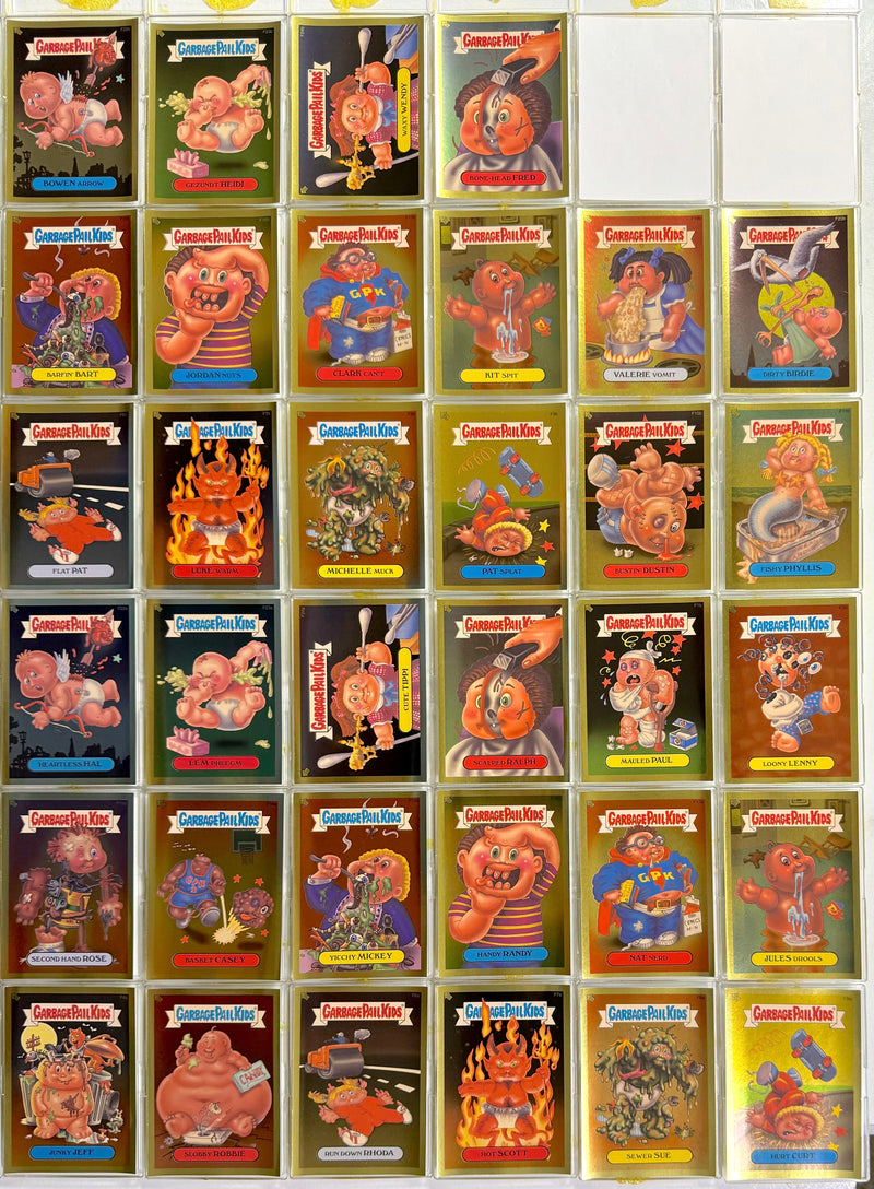 2003 Garbage Pail Kids GPK All New 2nd Series 50 Gold Foil Sticker Card Set   - TvMovieCards.com