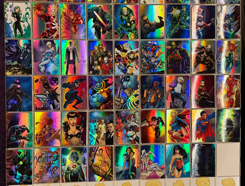 2012 DC Comics The New 52 Foil Parallel Base Trading Card Set 62 Cards Cryptozoic