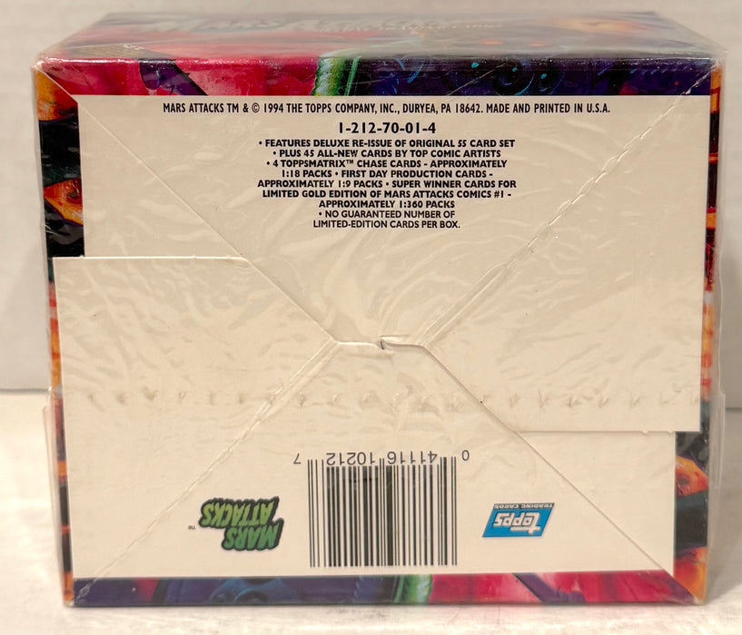 1994 Mars Attacks Deluxe Vintage Trading Card Box 36 Packs Topps Factory Sealed - TvMovieCards.com