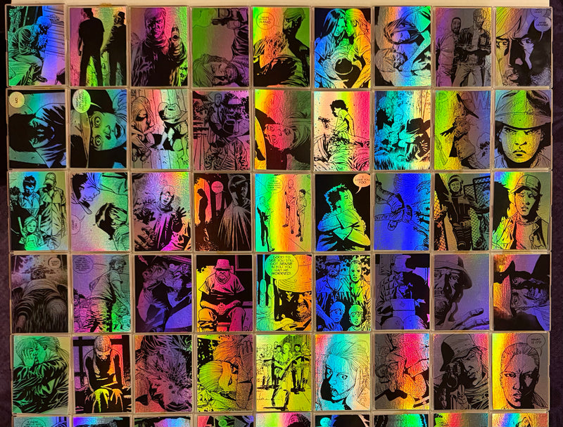 Walking Dead Comic Series 1 Foil Parallel Base Card Set 90 Cards Cryptozoic
