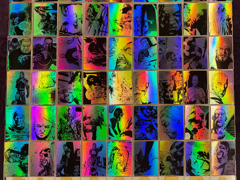 Walking Dead Comic Series 1 Foil Parallel Base Card Set 90 Cards Cryptozoic