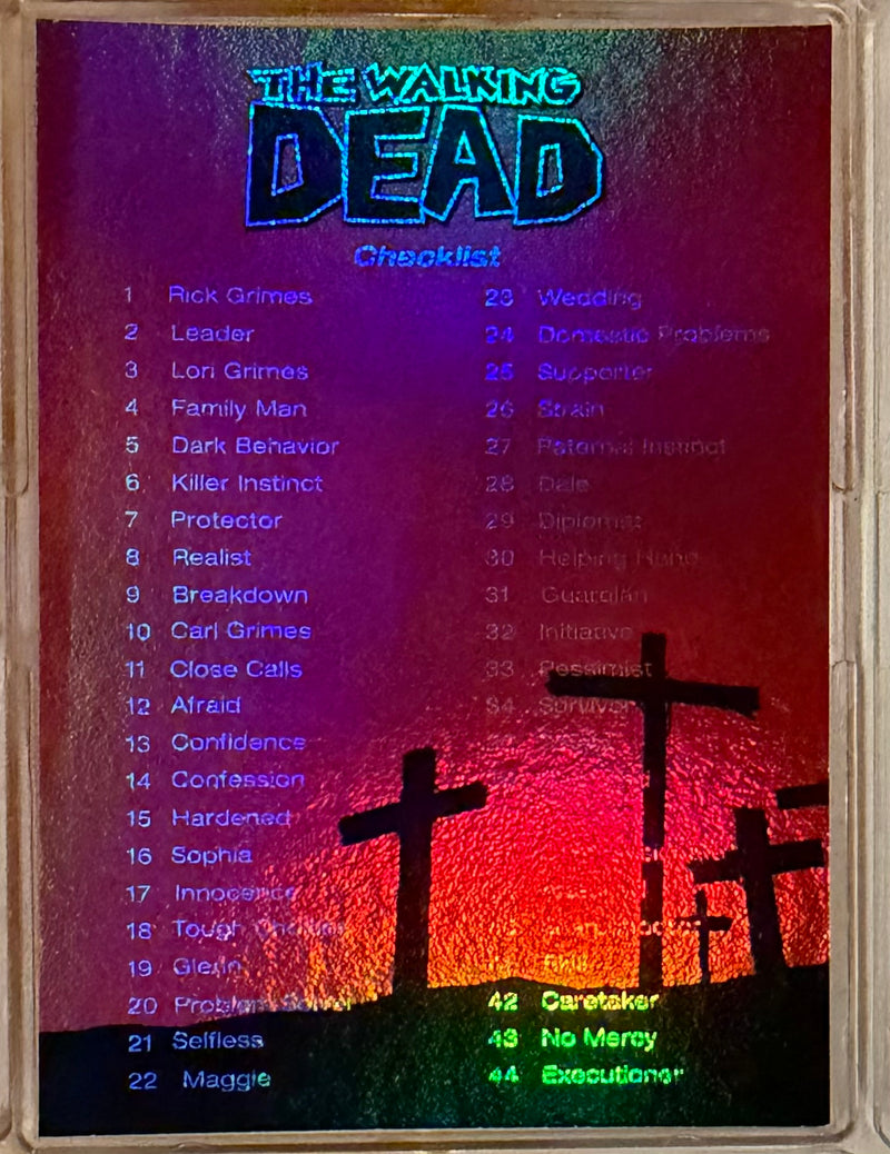 Walking Dead Comic Series 1 Foil Parallel Base Card Set 90 Cards Cryptozoic