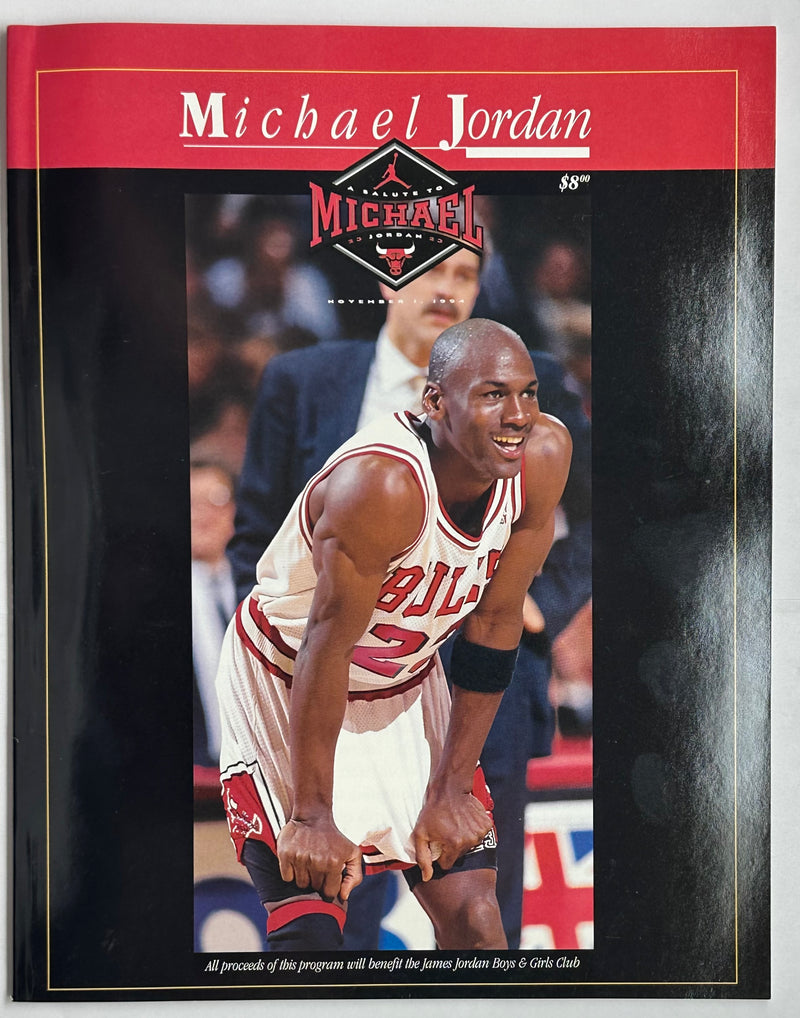 A Salute To Michael Jordan Chicago Bulls Magazine November 1994 Boys Girls Club   - TvMovieCards.com