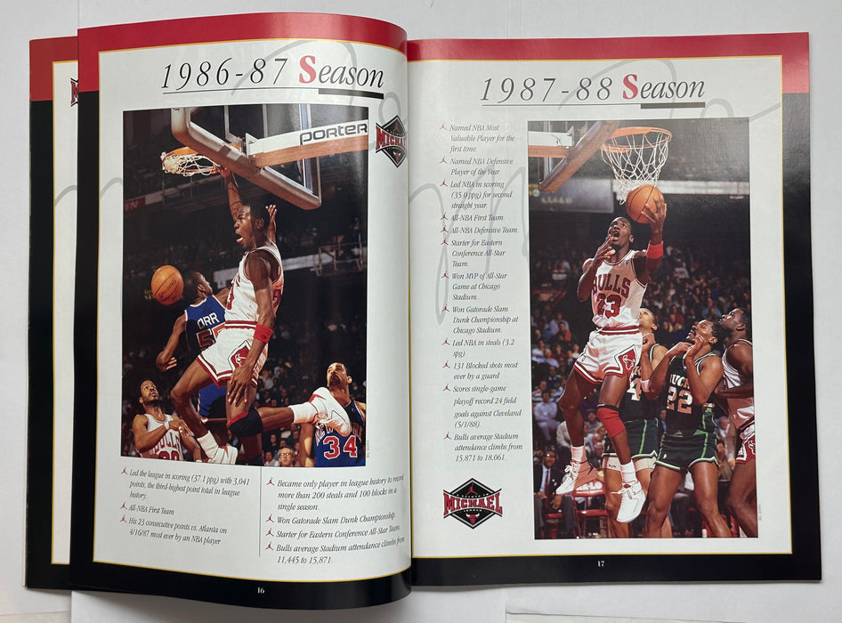 A Salute To Michael Jordan Chicago Bulls Magazine November 1994 Boys Girls Club   - TvMovieCards.com