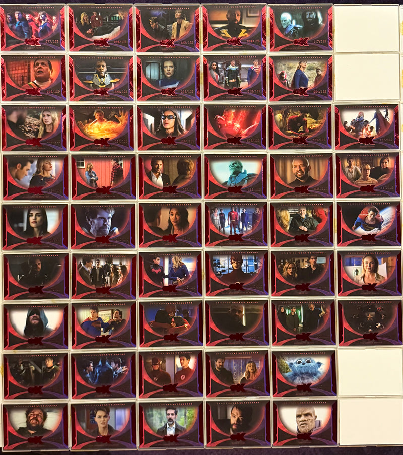 2022 CZX Crisis on Infinite Earths Red Parallel Trading Card Set #1-50
