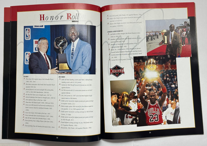 A Salute To Michael Jordan Chicago Bulls Magazine November 1994 Boys Girls Club   - TvMovieCards.com