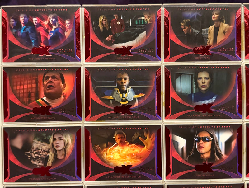 2022 CZX Crisis on Infinite Earths Red Parallel Trading Card Set #1-50