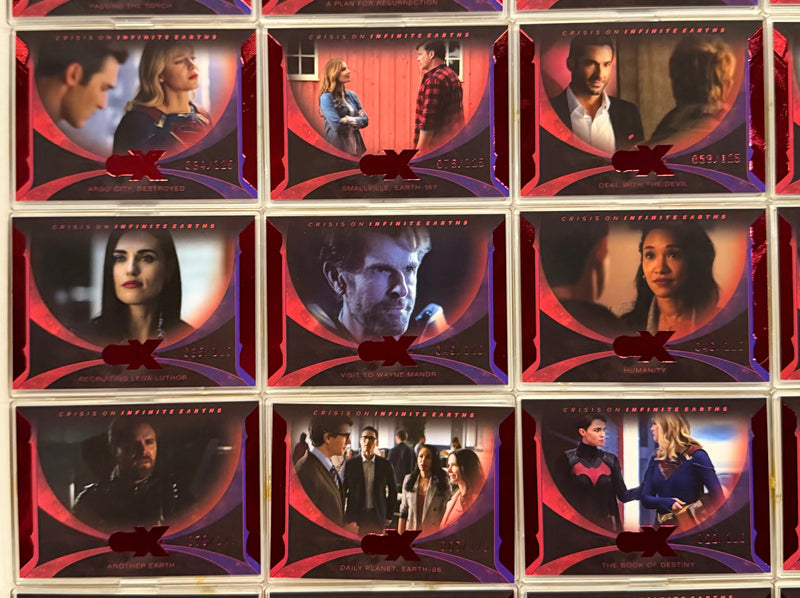 2022 CZX Crisis on Infinite Earths Red Parallel Trading Card Set #1-50