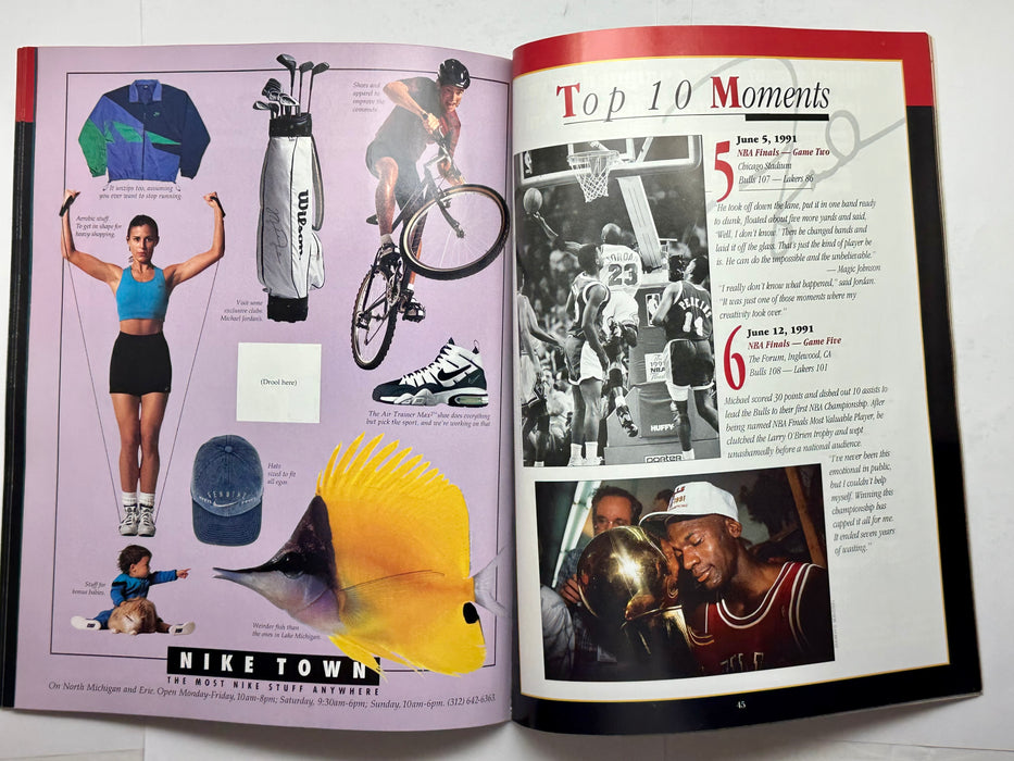 A Salute To Michael Jordan Chicago Bulls Magazine November 1994 Boys Girls Club   - TvMovieCards.com
