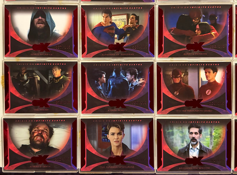 2022 CZX Crisis on Infinite Earths Red Parallel Trading Card Set #1-50