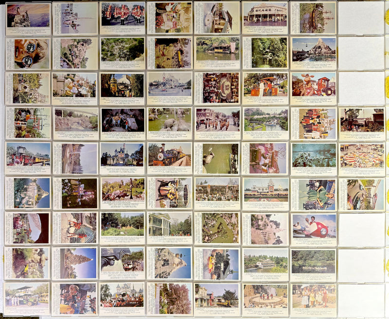 Disneyland Puzzle Back Card Set 66 Cards Donruss 1965 Vintage Disney   - TvMovieCards.com