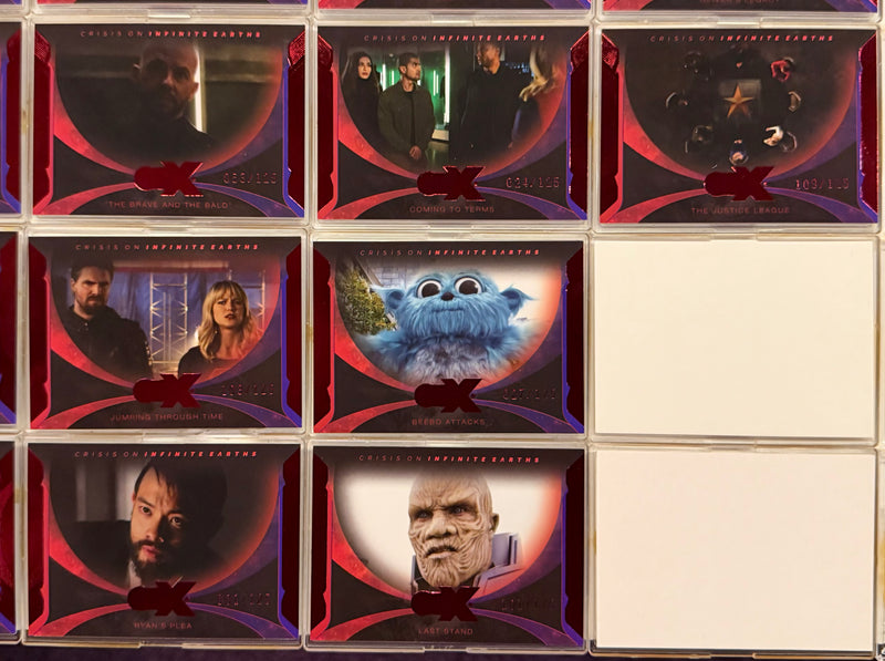 2022 CZX Crisis on Infinite Earths Red Parallel Trading Card Set #1-50