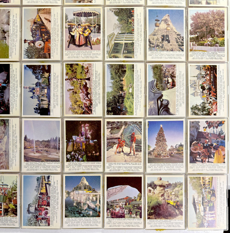 Disneyland Puzzle Back Card Set 66 Cards Donruss 1965 Vintage Disney   - TvMovieCards.com