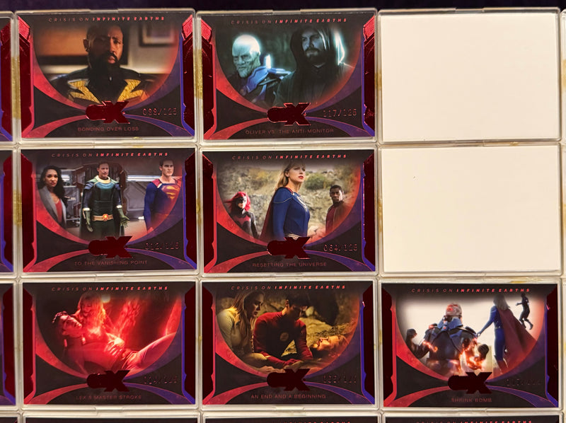 2022 CZX Crisis on Infinite Earths Red Parallel Trading Card Set #1-50