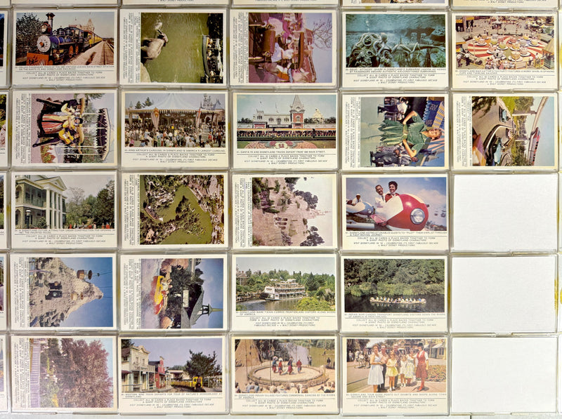 Disneyland Puzzle Back Card Set 66 Cards Donruss 1965 Vintage Disney   - TvMovieCards.com