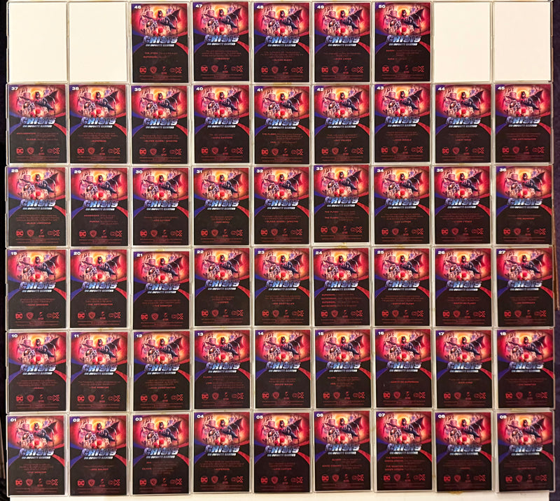 2022 CZX Crisis on Infinite Earths Green Parallel Trading Card Set #1-50