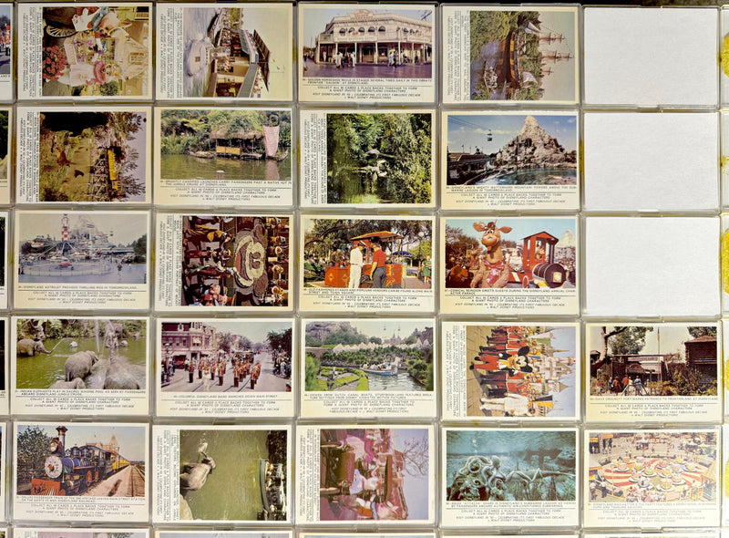 Disneyland Puzzle Back Card Set 66 Cards Donruss 1965 Vintage Disney   - TvMovieCards.com