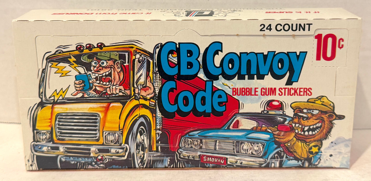 1978 CB Convoy Code Sticker Trading Card Wax Box Full 24 Packs Donruss ...