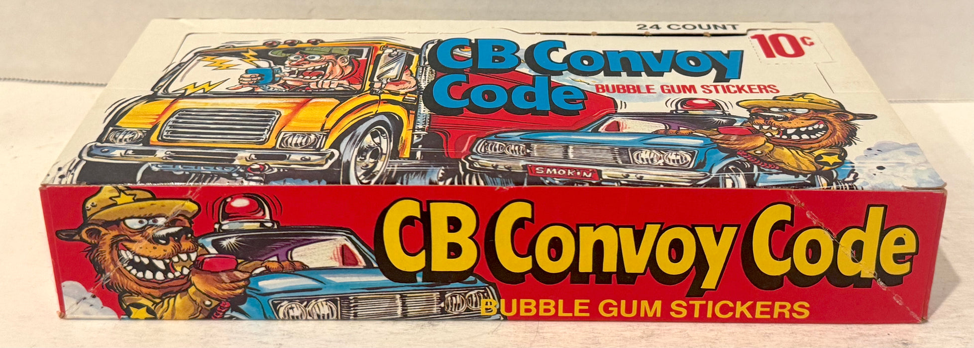 1978 CB Convoy Code Sticker Trading Card Wax Box Full 24 Packs Donruss
