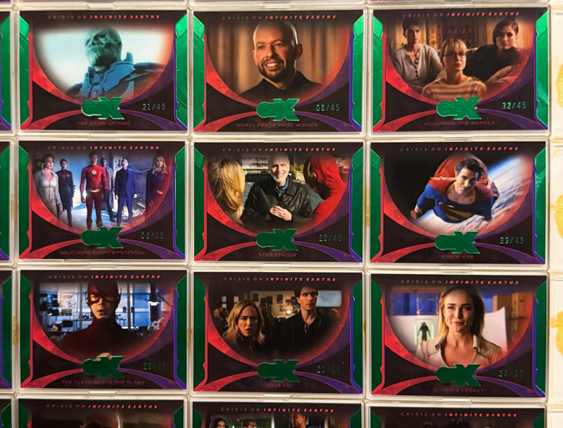 2022 CZX Crisis on Infinite Earths Green Parallel Trading Card Set #1-50