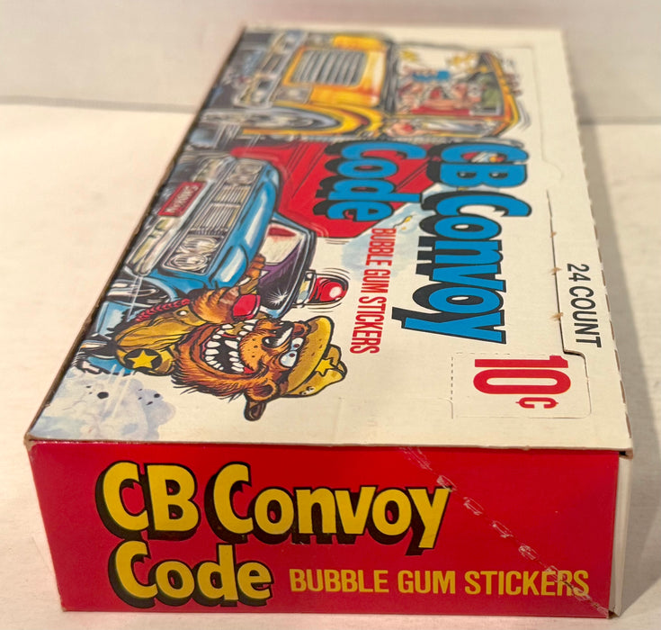 1978 CB Convoy Code Sticker Trading Card Wax Box Full 24 Packs Donruss