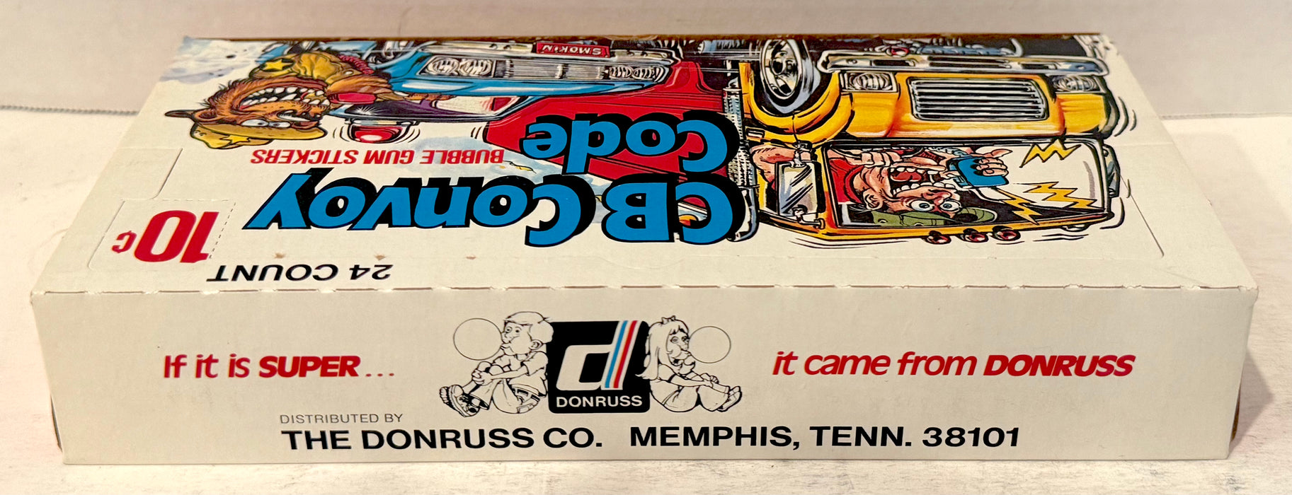 1978 CB Convoy Code Sticker Trading Card Wax Box Full 24 Packs Donruss
