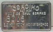 2007 Chicago Illinois Tax Tag Demonstration Motor Vehicle License Plate   - TvMovieCards.com
