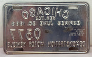 1999 Chicago Illinois Tax Tag Demonstration Motor Vehicle License Plate   - TvMovieCards.com