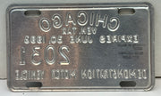 1993 Chicago Illinois Tax Tag Demonstration Motor Vehicle License Plate   - TvMovieCards.com