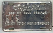 1992 Chicago Illinois Tax Tag Demonstration Motor Vehicle License Plate   - TvMovieCards.com