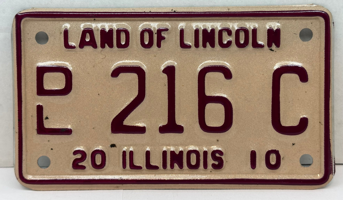 2010 Illinois Motorcycle Dealer Dealership License Plate DL 216C Harley Davidson   - TvMovieCards.com