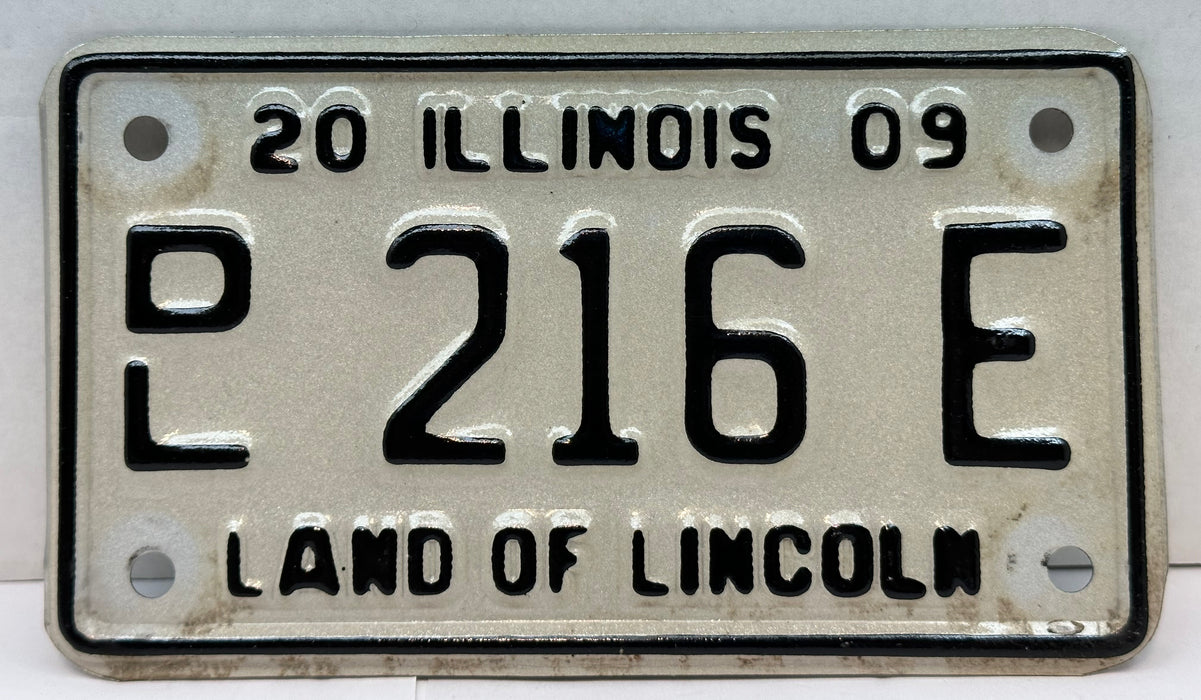 2009 Illinois Motorcycle Dealer Dealership License Plate DL 216E Harley Davidson   - TvMovieCards.com