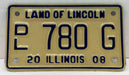2008 Illinois Motorcycle Dealer Dealership License Plate DL 780G Harley Davidson   - TvMovieCards.com