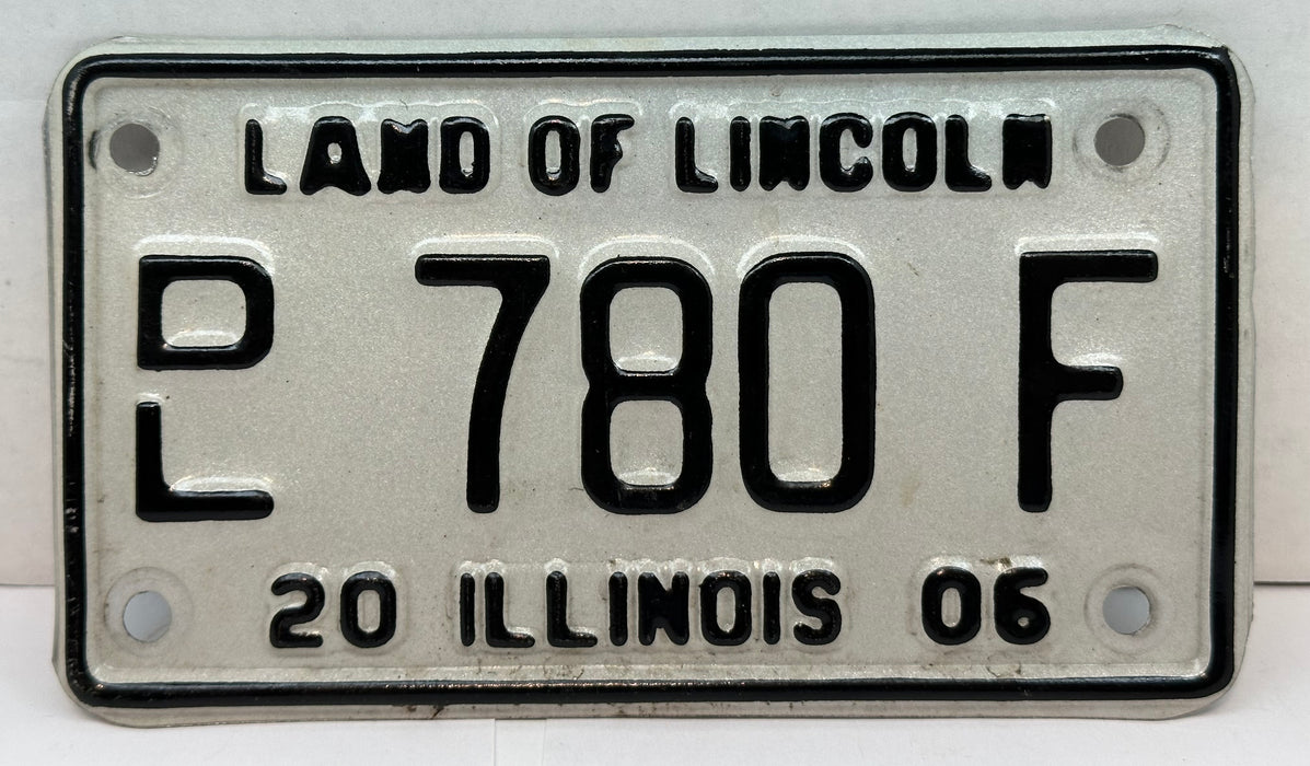 2006 Illinois Motorcycle Dealer Dealership License Plate DL 780F Harley Davidson   - TvMovieCards.com