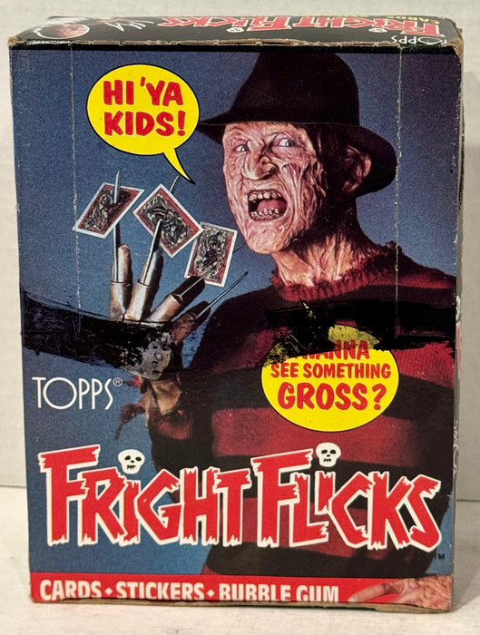 1988 Fright Flicks Vintage FULL 36 Pack Trading Card Wax Box Topps
