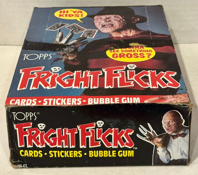 1988 Fright Flicks Vintage FULL 36 Pack Trading Card Wax Box Topps