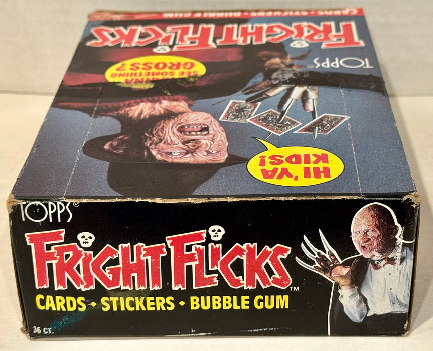 1988 Fright Flicks Vintage FULL 36 Pack Trading Card Wax Box Topps